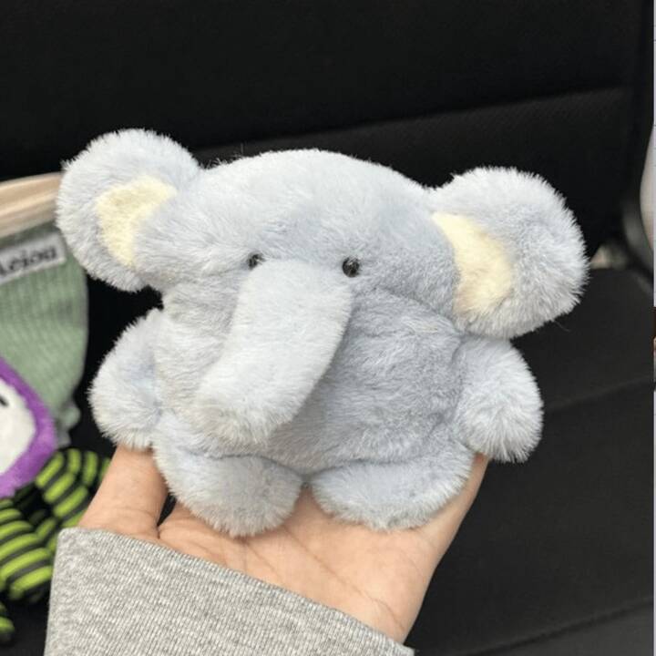 1 Pc Plush Blue Small Elephant Ear Case For AirPods1/2 For AirPods Pro For AirPods 3 For AirPods Pro (2nd Generation) For AirPods 4