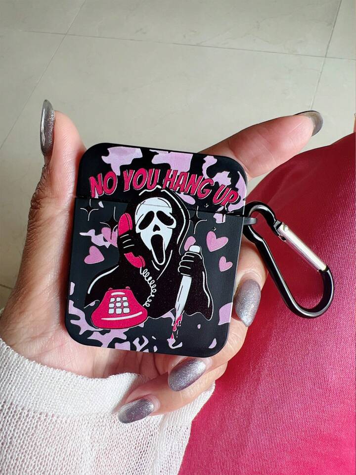 Apple Halloween Funny Black Headphone Case With Hanger