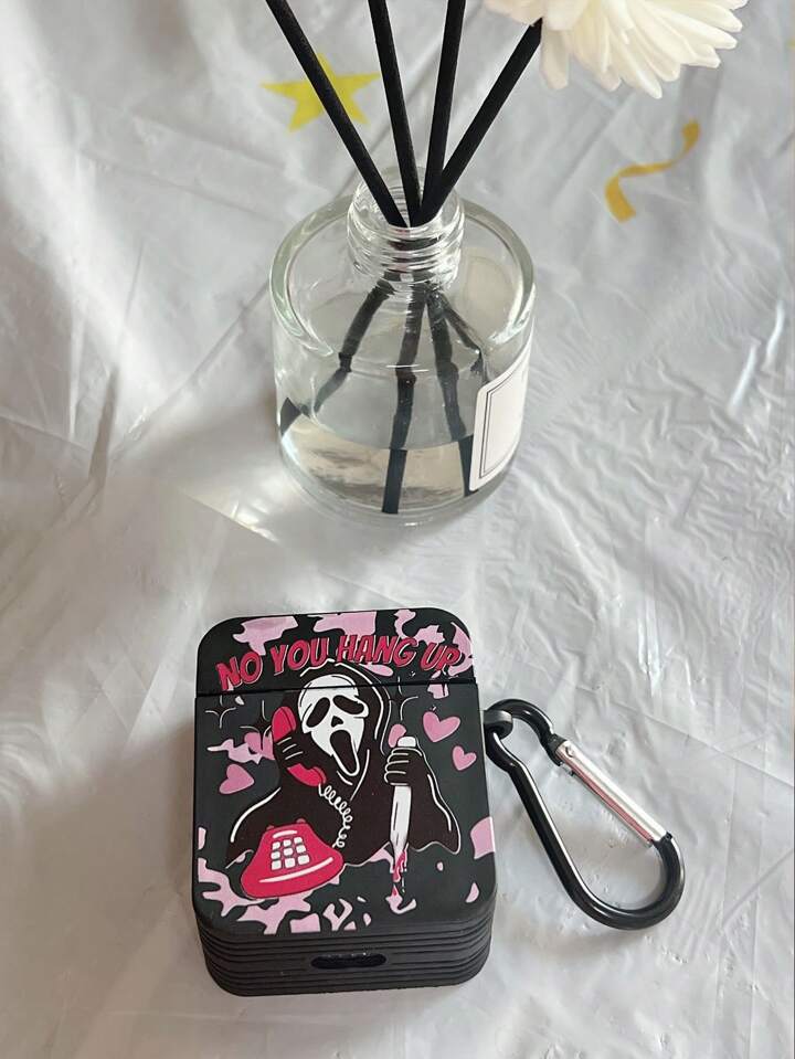 Apple Halloween Funny Black Headphone Case With Hanger
