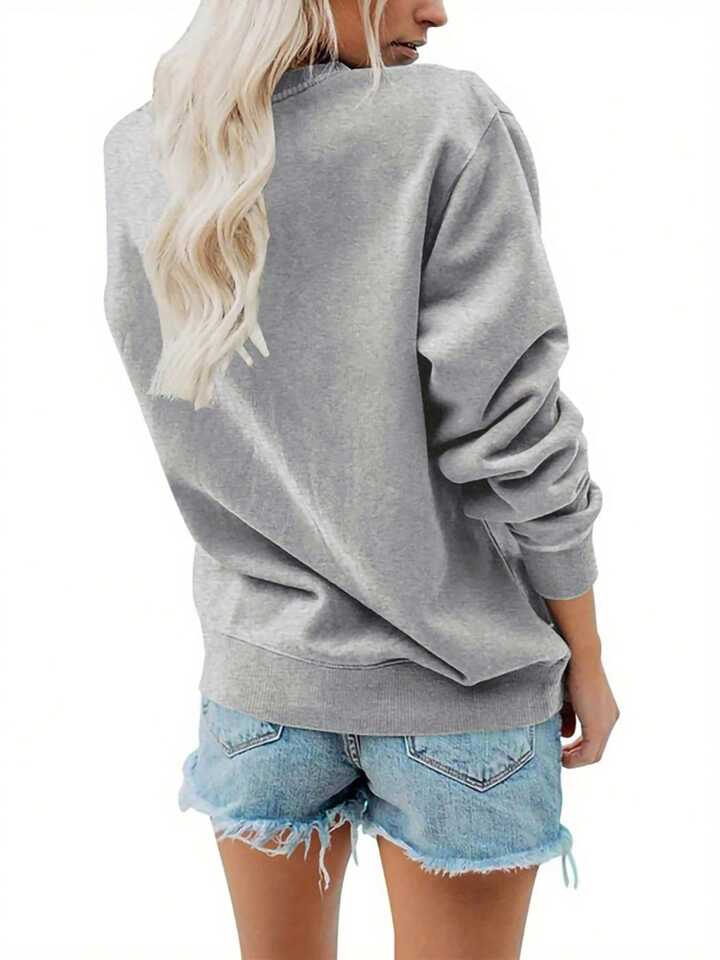 Women's Casual Printed Sweater-Soft And Comfortable Fabric