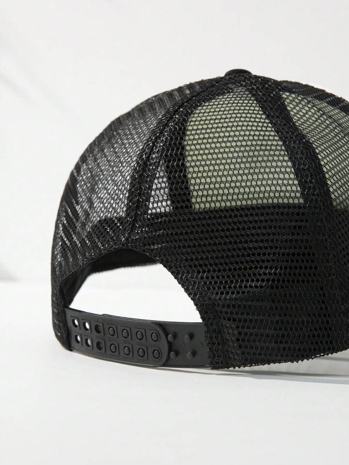 1 PC Letter I LOVE HOT DADS Printed Game Day Baseball Cap, Adjustable Outdoor Visor, Spring And Fall, Travel, Beach, Y2k Style, Dad Hat, Mesh Breathable Trucker Hat, Best Holiday Gift Valentine's Day Valentines