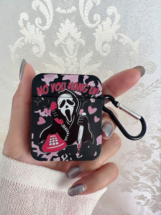 Apple Halloween Funny Black Headphone Case With Hanger